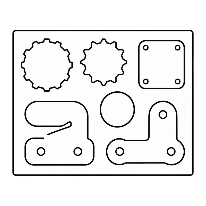 Multiple parts per sheet