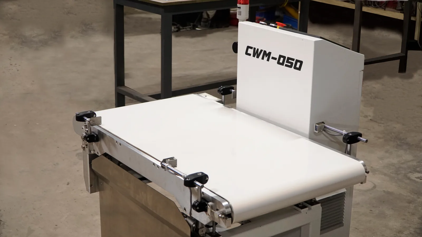 PU weighing belt and machine body