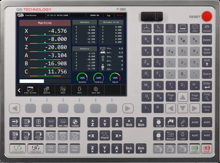QS Technology launches the F86 6-axis CNC controller.