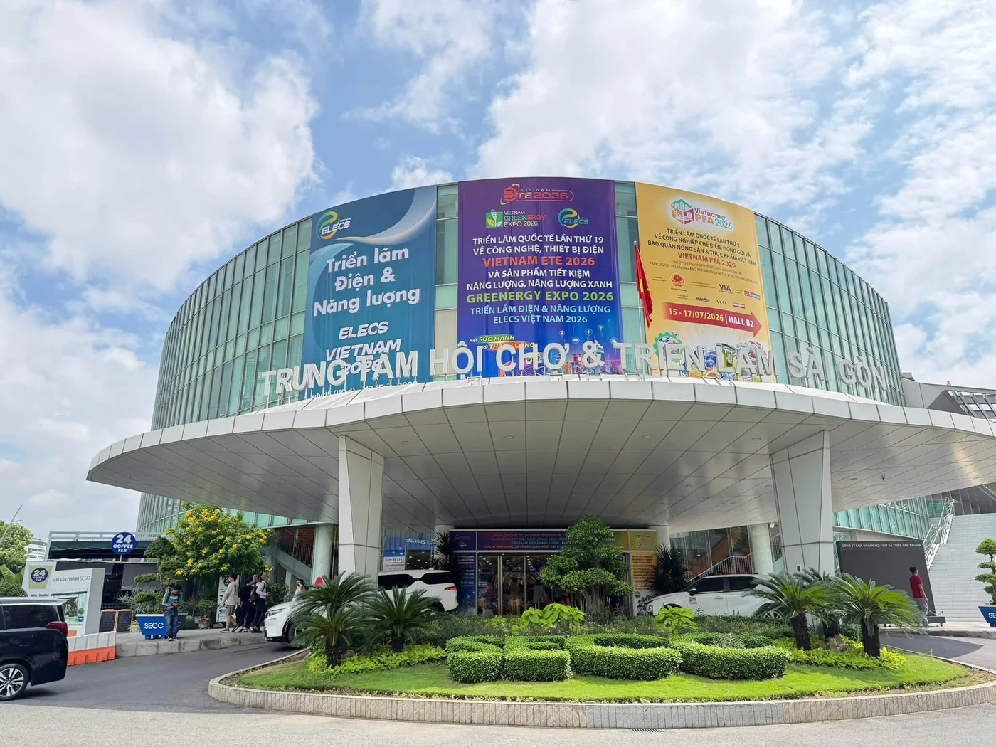 Trung tâm Hội chợ và Triển lãm Sài Gòn (SECC) trong những ngày diễn ra ELECS Vietnam 2026