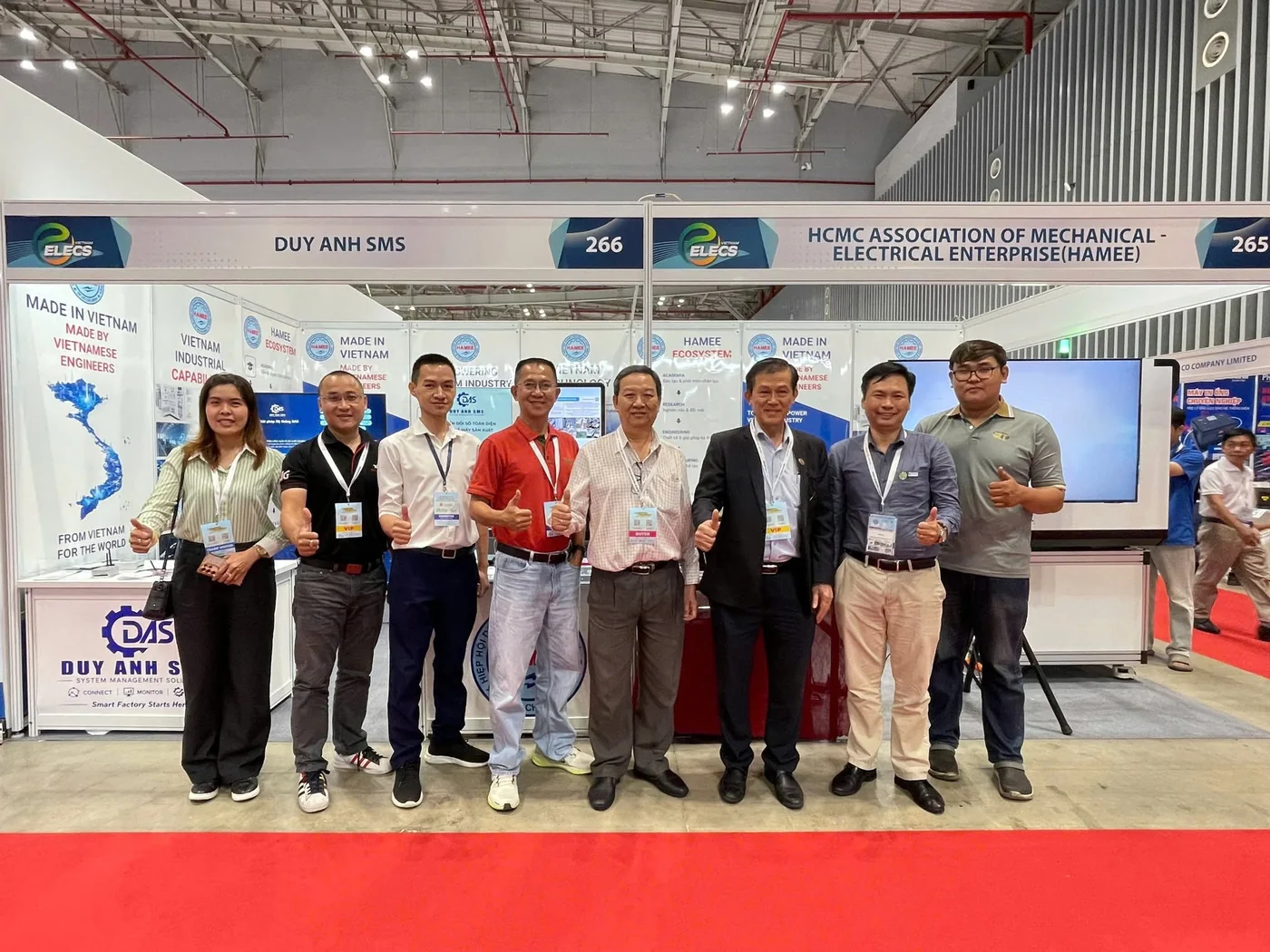 Đại diện các doanh nghiệp hội viên HAMEE tại Hall A – Booth 265
