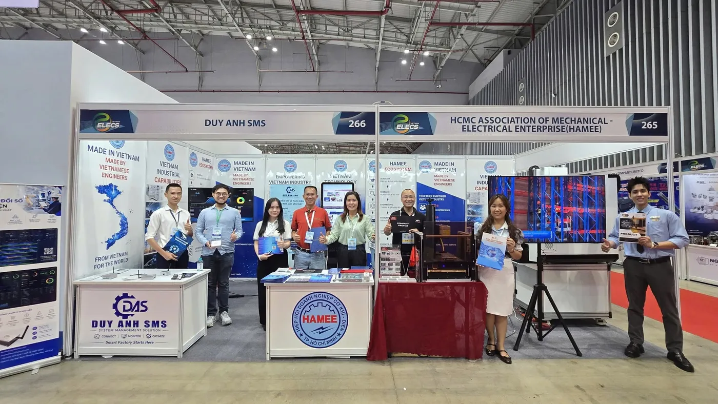 QS Technology cùng các doanh nghiệp tại Gian hàng chung HAMEE – ELECS Vietnam 2026