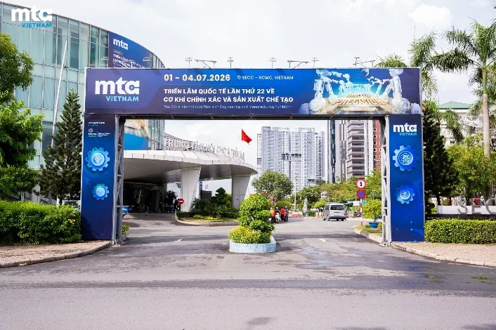 Entrance gate of the MTA Vietnam 2026 exhibition