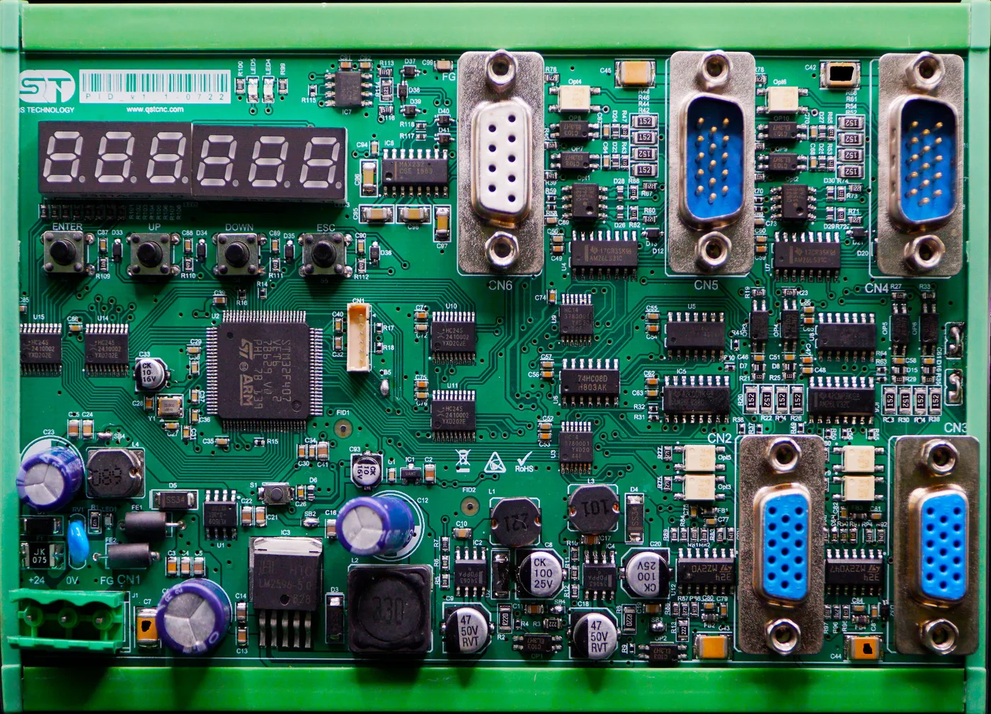 Top view of the PID_V1_10722 board