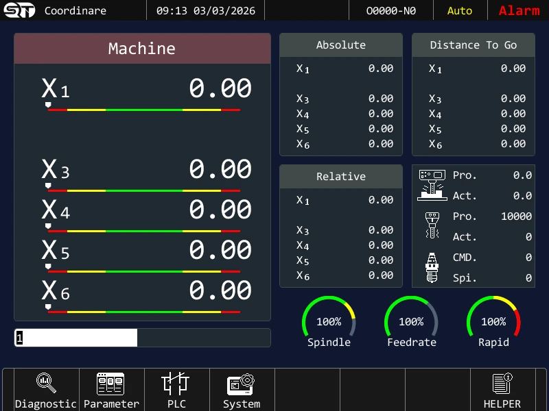 Operating interface — Astro 10S 16-axis Controller