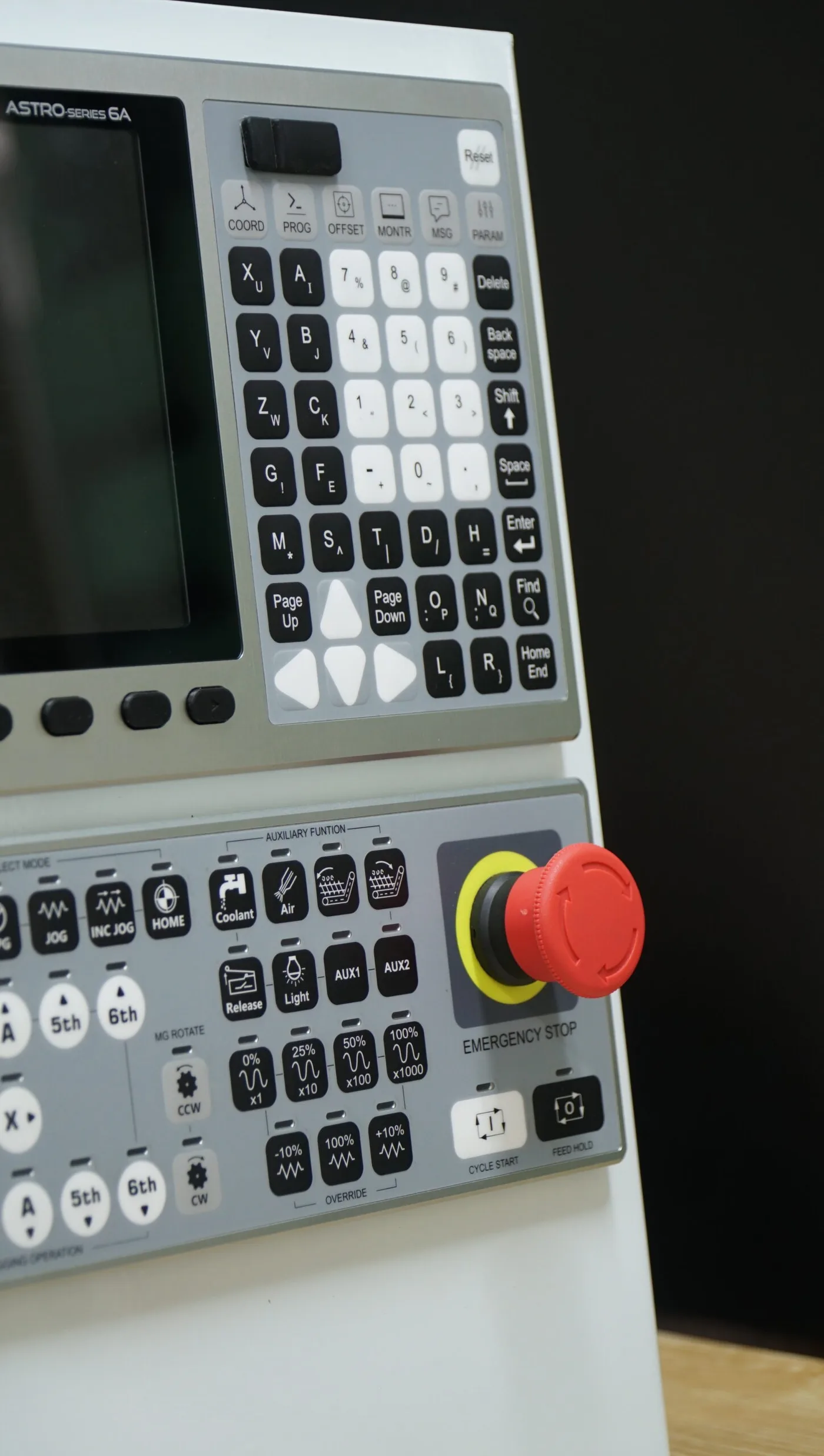 Astro-6A (H) 6-axis Controller in the field on a CNC machine