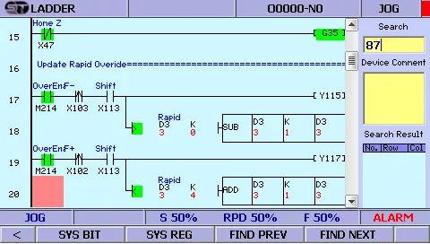Operating interface — F54 4-axis Controller