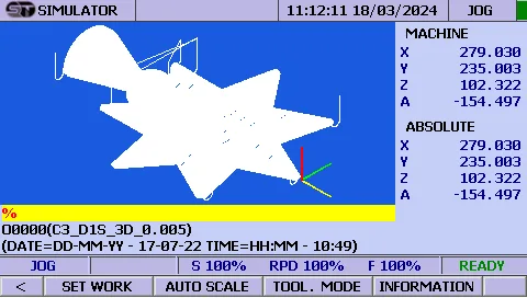 Operating interface — F54 4-axis Controller