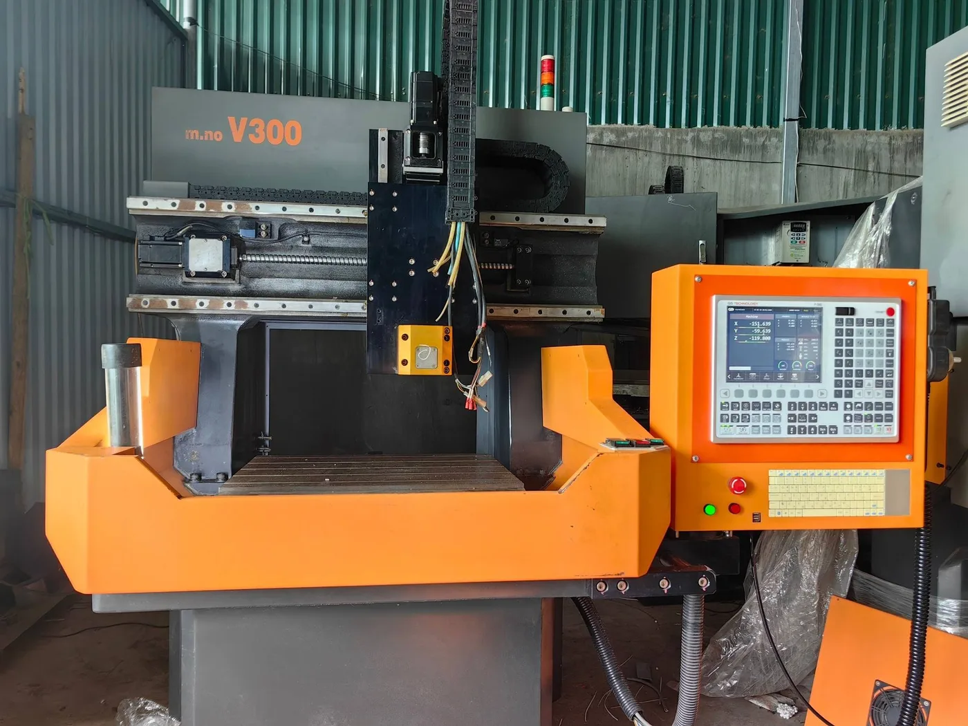 F86 6-axis Controller in the field on a CNC machine